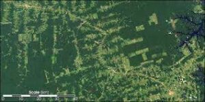 Áreas desmatadas na Amazônia