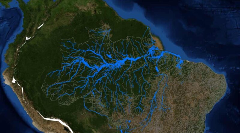 O Rio Amazonas em sentido contrário